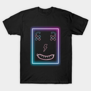 Funny Emot Neon Smile T-Shirt